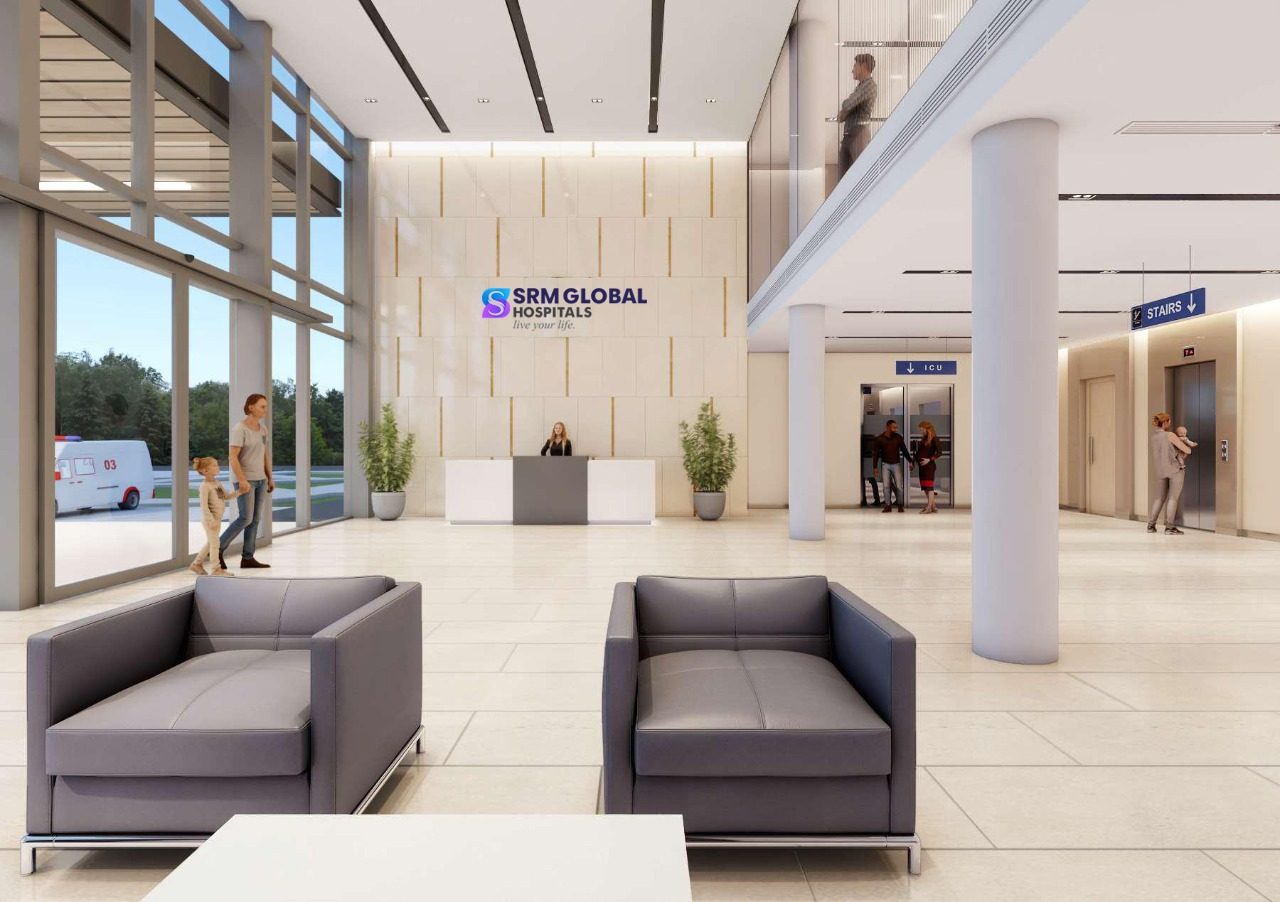 SRM Global Hospital, Chennai — Building and Access