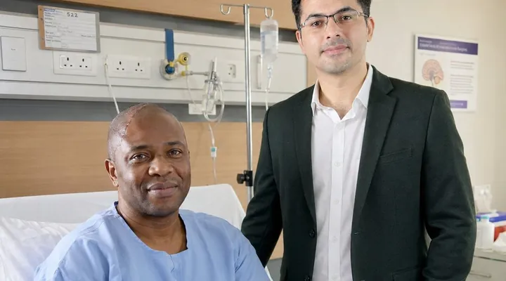 Mr. Tendai Moyo From Zimbabwe After Brain Tumor Surgery In India