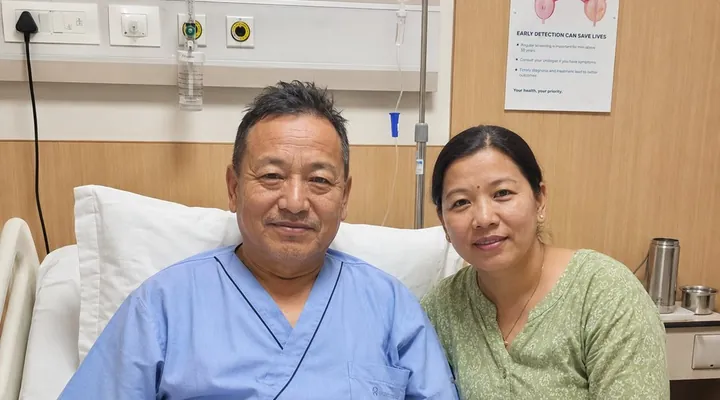 Mr. Rajesh Shrestha From Nepal After HIFU Prostate Cancer Treatment In India