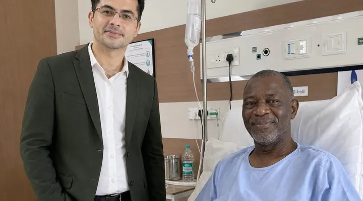 Mr. Kwame Owusu From Ghana After HIPEC Surgery For GI Cancer In India