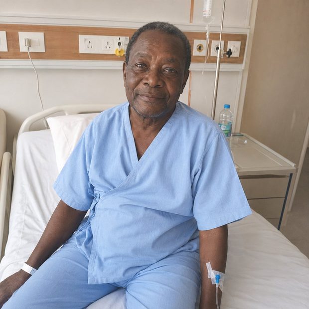 Mr. Joaquim Langa From Mozambique After Esophageal Cancer Surgery In India