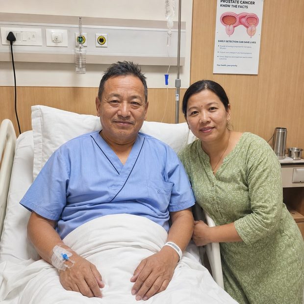Mr. Rajesh Shrestha From Nepal After HIFU Prostate Cancer Treatment In India