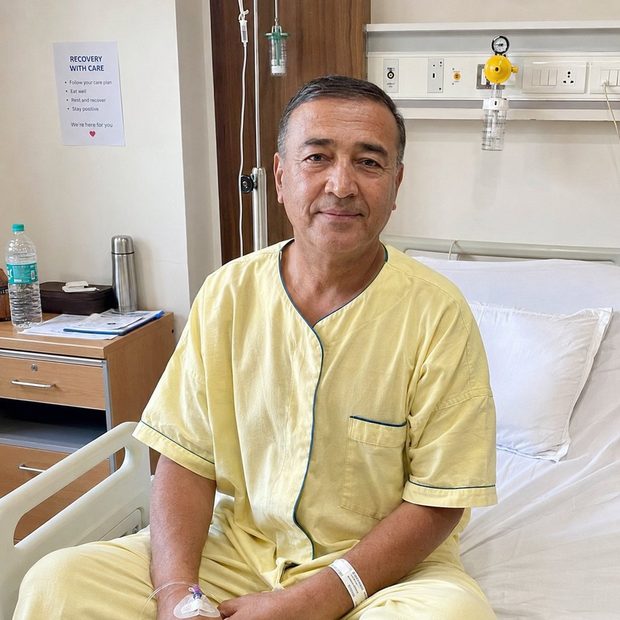 Mr. Rustam Rahmonov From Tajikistan After Hepatobiliary Cancer Surgery In India
