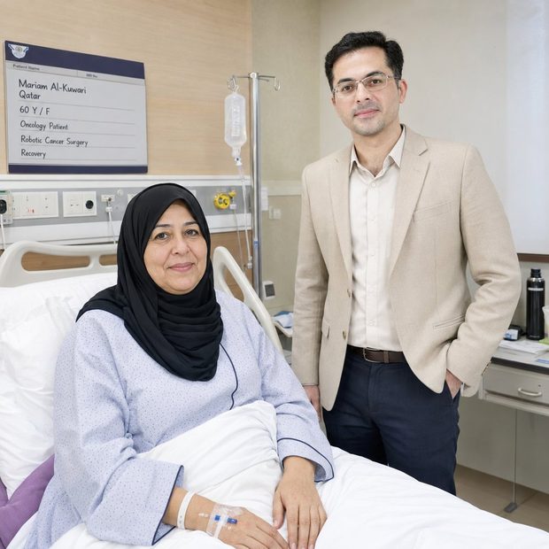 Ms. Mariam Al-Kuwari From Qatar After Robotic Cancer Surgery In India