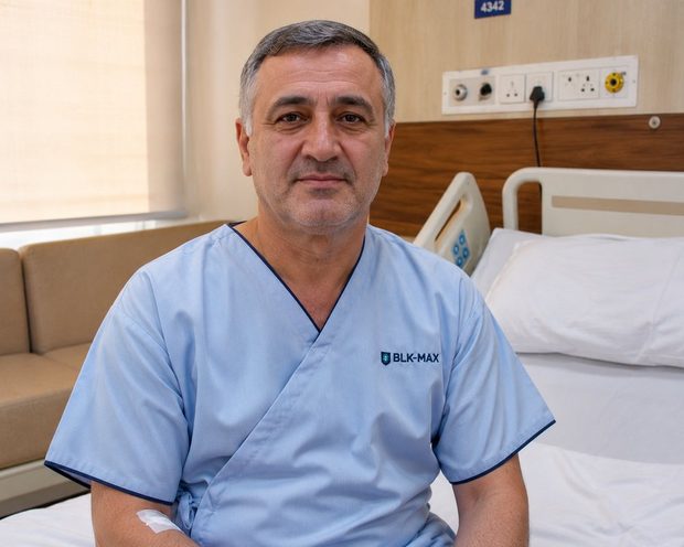 Mr. Elvin Mammadov From Azerbaijan After Robotic Thoracic Surgery In India